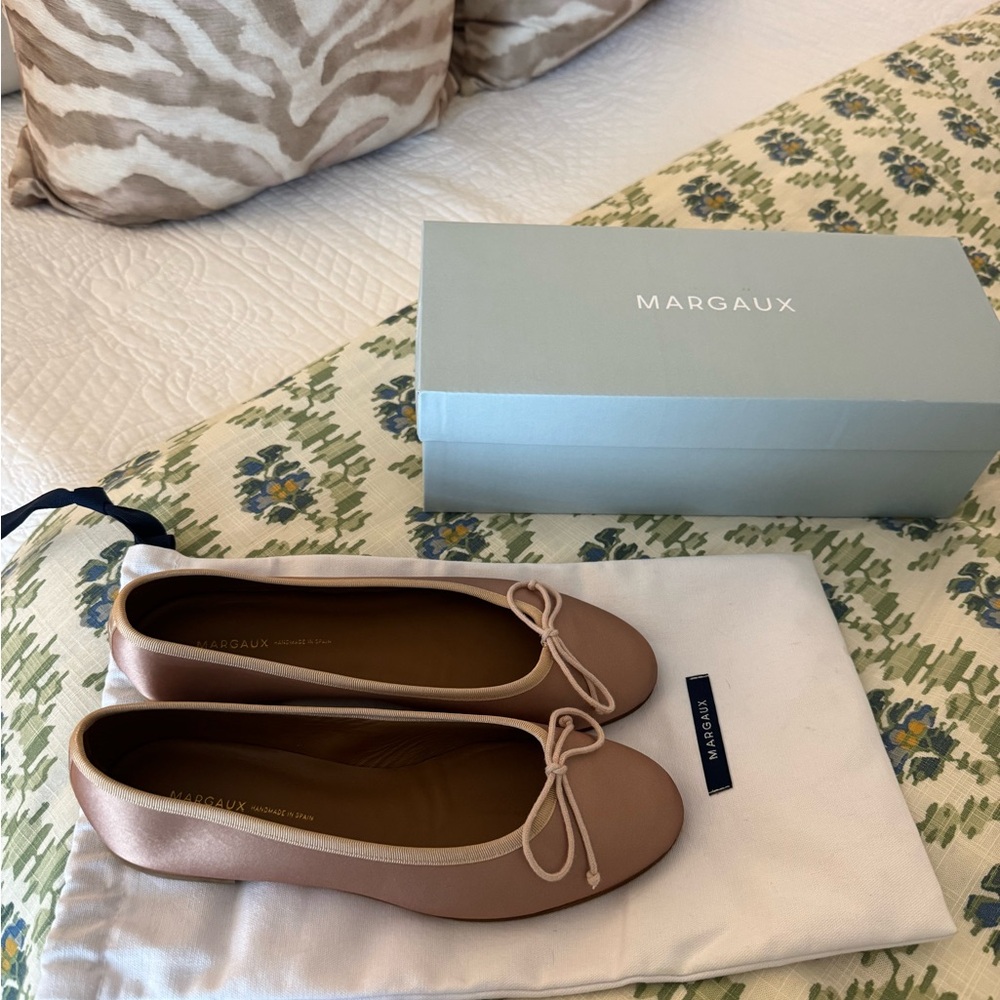 Margaux Ballet Flats Blush Satin 39